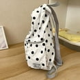 thumbnail image 6 of Polka Dot Nylon Daypack, Multi Pocket Casual Backpack, Ultra Lightweight Large Capacity Bookbag for Daily Commute Campus Travel, 6 of 8