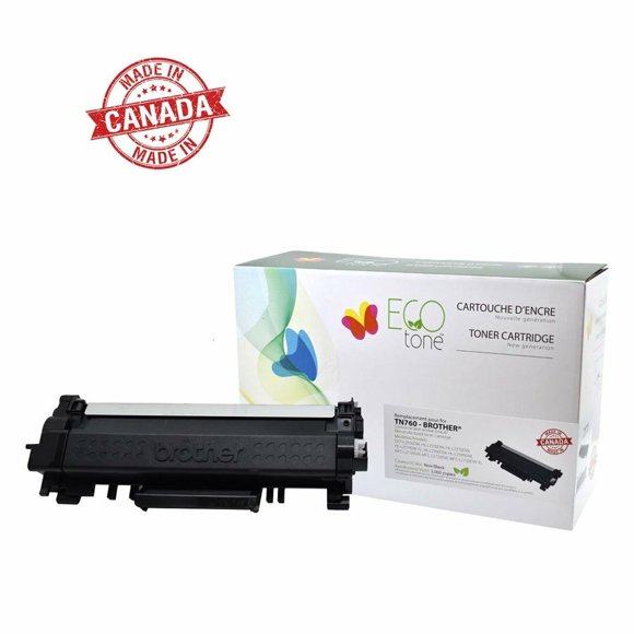 EcoTone Toner Cartridge - Remanufactured for Brother TN760 - Black
