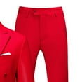 thumbnail image 5 of TMOYZQ Mens Suits Slim Fit 2 Piece Double Breasted Blazer Tuxedo Suit Set for Men Fall Casual Wedding Business Office Outsuit on Clearance, 5 of 7
