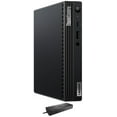 thumbnail image 1 of Lenovo ThinkCentre M70q Tiny Home/Business Mini Desktop (Intel i3-10100T 4-Core, Intel UHD 630, 8GB RAM, 512GB PCIe SSD + 1TB HDD (2.5), Win 11 Pro) with WD19S 180W Dock, 1 of 7