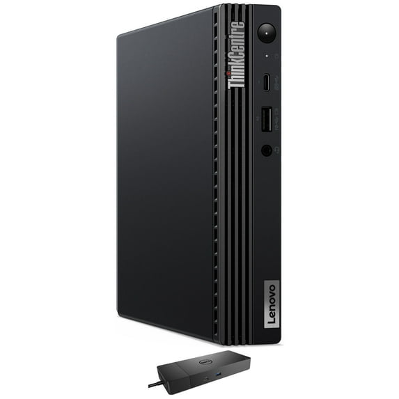 Lenovo ThinkCentre M70q Tiny Home/Business Mini Desktop (Intel i3-10100T 4-Core, Intel UHD 630, 8GB RAM, 512GB PCIe SSD + 1TB HDD (2.5), Win 11 Pro) with WD19S 180W Dock