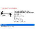 thumbnail image 2 of Front Right Stabilizer Bar Link - Compatible with 1994 - 1999 Mercedes-Benz S500 1995 1996 1997 1998, 2 of 2
