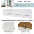thumbnail image 4 of EUROCO 70.35" Entryway Hall Tree with Storage Bench and Coat Rack, 3 Hooks, Adjustable Shelves for Hallway Living Room Bedroom Home,White, 4 of 7