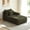 Green, variant on New 37.5 inch Left Chaise Lounge Sofa with Cup Holder, Grey Corduroy Modular Couch for Living Room, No Assembly Needed
