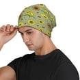 thumbnail image 3 of Gaeub Sage Green With Sunflowers Print Beanie Hats for Men Women,Winter Caps,Knit Cuffed Beanie,Cuffed Cap,Great for Winter Activities, 3 of 7