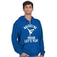 thumbnail image 5 of Handstand Posse Lets Play Gymnastics Zip Hoodie Sweatshirt Men Brisco Brands X, 5 of 6