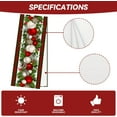 thumbnail image 5 of mubwai Linen Red and Green Buffalo Check Plaid Christmas Table Runner 36 Inches Long Farmhouse Winter Christmas Xmas Holiday Home Kitchen Table Decorations, 5 of 6
