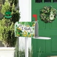 thumbnail image 5 of Happy St. Patrick''s Day Mailbox Cover Magnetic Standard Size 21"x19", Top Hat Shamrock Clover Decorative Post Letter Box Wrap Decor, Gold Coins Plaid Farmhouse Irish Garden Outdoor Decoration, 5 of 6