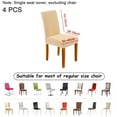 thumbnail image 2 of Lojalitet Fundas Elásticas para Sillas de Comedor - Juego de 4 Fundas Universales Extraíbles y Lavables para Asientos de Sillas Protector para Cocina, Ceremonia, Boda, Banquete, Hotel y Fiesta, 2 of 5