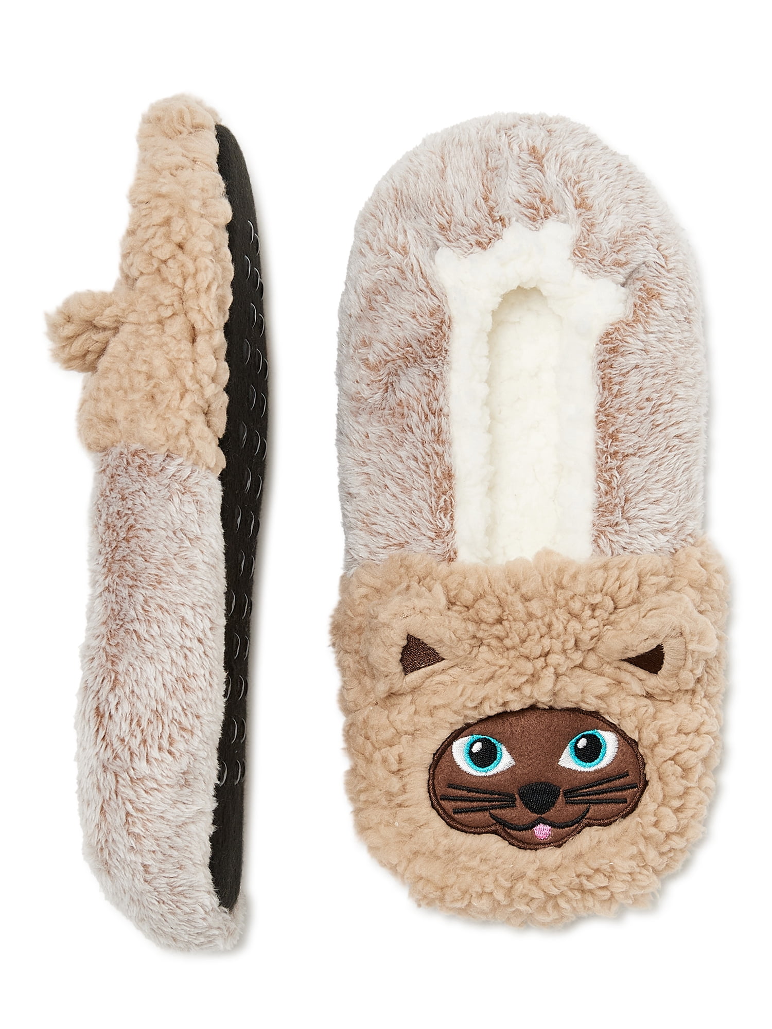 Fuzzy Babba Women's 3D Cat Slipper Socks, 1Pack