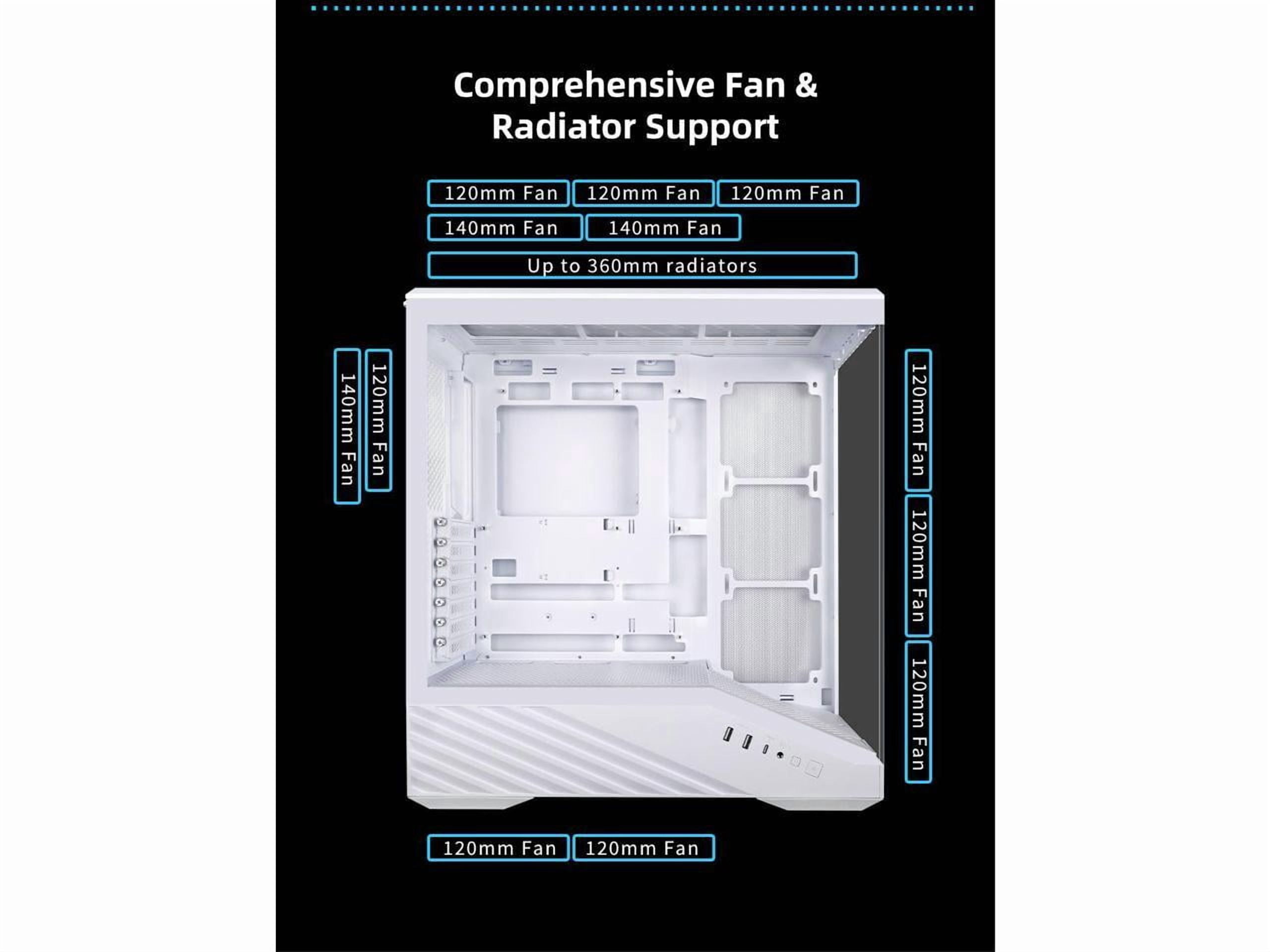 Lian Li V100RW V100 ATX Mid Tower PC Case White