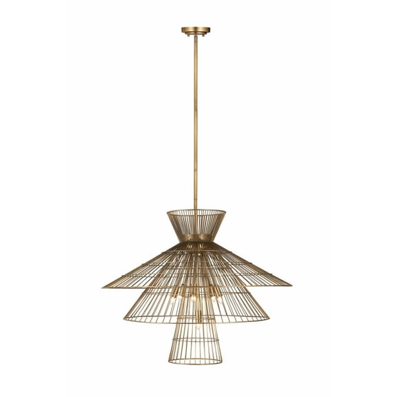 8 Light Chandelier-Rubbed Brass  Finish Z-Lite 6015-8Rb