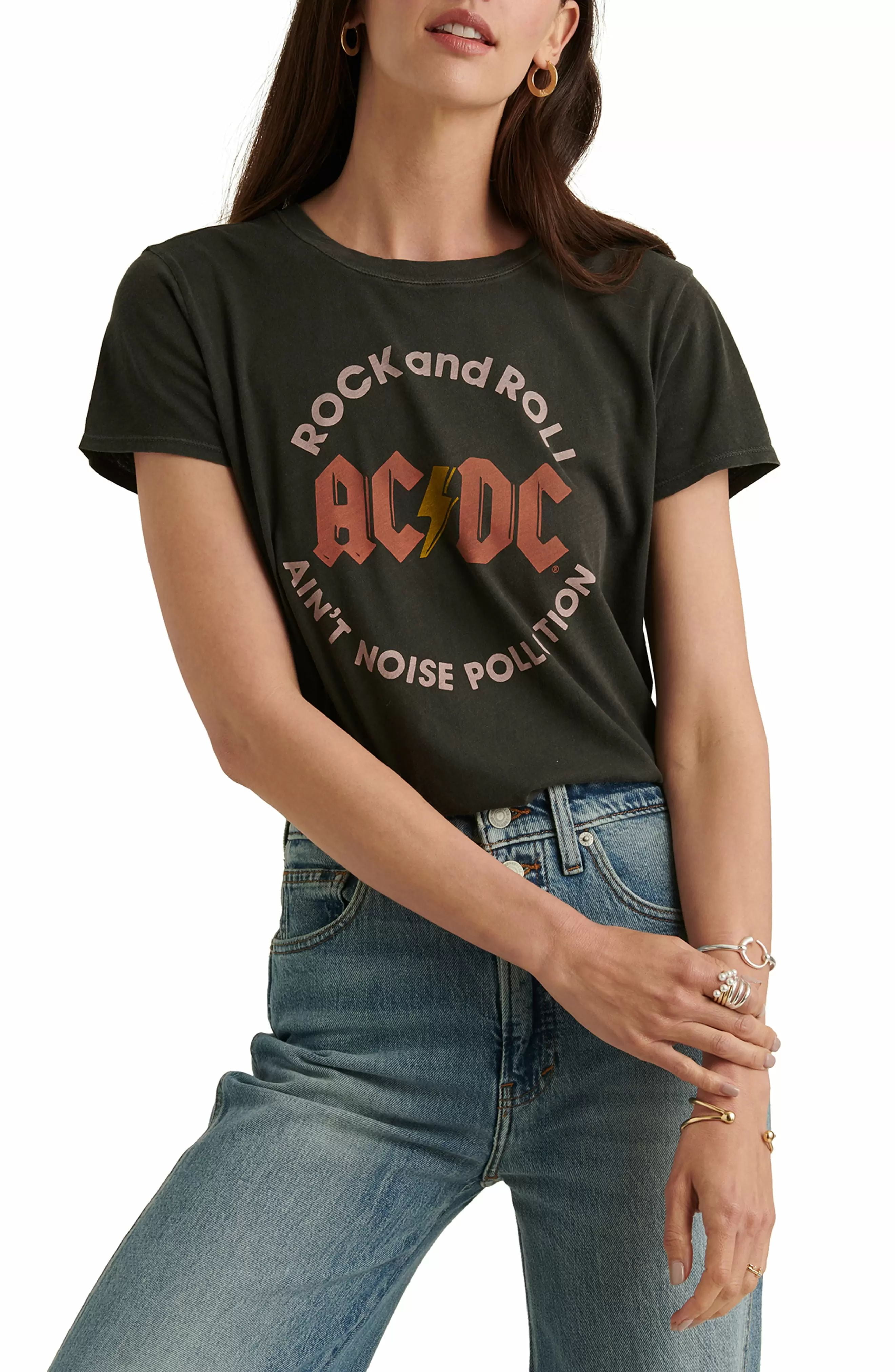 Lucky Brand Womens T-Shirt Washed 