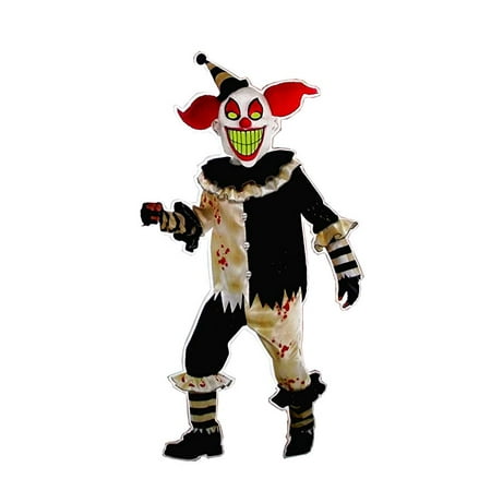 amscan 8400037 Carnival Nightmare Clown Costume - X-Large (14-16) 1 set,  Black