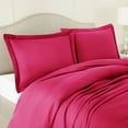 thumbnail image 4 of Nestl 3pc Cal King Duvet Cover Set, Luxury Microfiber Duvet Cover Cal King with 2 Pillow Shams, (98"x104"), Magenta, 4 of 7