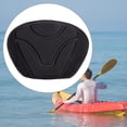 thumbnail image 1 of Cojín trasero para kayak Respaldo para kayak Reemplazo acolchado negro grueso Almohadilla para asiento de kayak EVA Almohadilla trasera para kayak, 15, 1 of 8