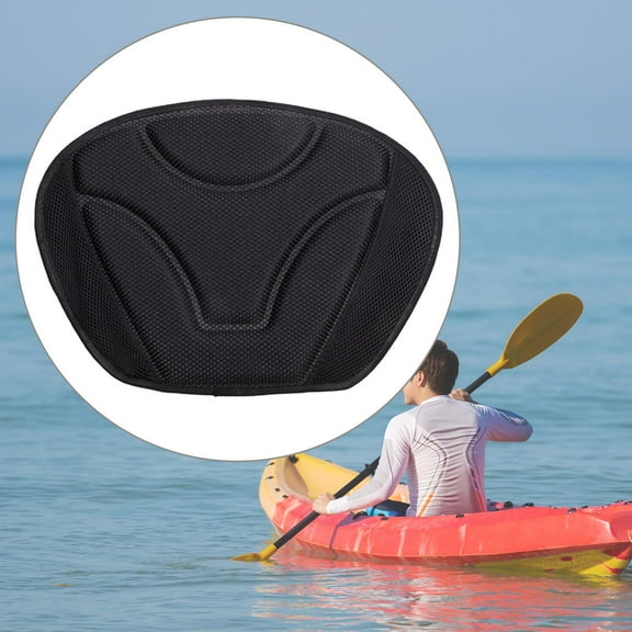BAOSITY Kayak Back Cushion Black Padded Soft Comfortable Nonslip Kayak Seat Back Pad