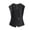 Black, variant on Plus Size Vest for Women Sleeveless Dressy Casual Button Wrap Vest Jacket Solid Color Trendy V Neck Blouses Professional Tops