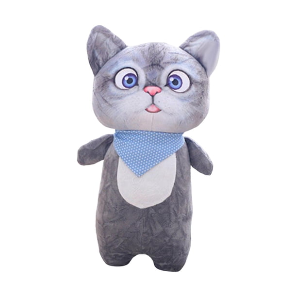 Muñeco de peluche de juguete Sunnimix Almohada Abrazable gris