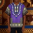 thumbnail image 2 of CONZONE Men's African T-Shirts Short Sleeve T Shirts for Men Casual Crew Neck Traditional Graphic Lightweight Tees Soft Cozy Athletic Tops, 2 of 7