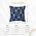 thumbnail image 4 of Bingfone Decorative Pillow Covers 20"X20" Blue Gingham Buffalo Check Couch Pillow Cases Modern Farmhouse Covers For Couch Sofa Bed, 4 of 9