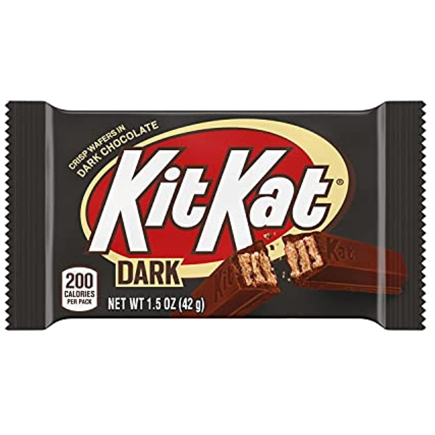 Kit Kat Dark Chocolate Wafer Halloween Candy Bars, Individually Wrapped, 1.5 Oz Bulk Box (24 Count)