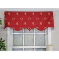 thumbnail image 2 of RLF Home Modern Design Classic Medieval Regal Valance  50" x 17" Vermillion Red, 2 of 4