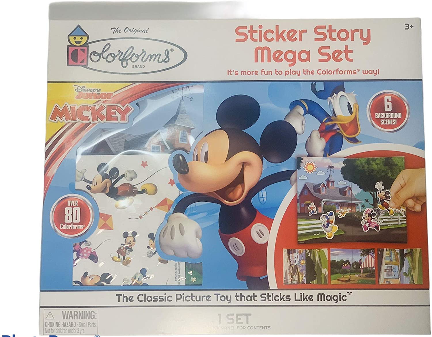 The Classic Picture Toy That Sticks Like Magic 3 Background Scenes and Over 40 Colorforms Mickey Mouse Colorforms Sticker Story Adventure 