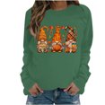 thumbnail image 2 of Meichang Hauts pour Femmes Fall T-Shirts Graphiques de l'Action de Grâce Manches Longues Décontractées Coupe Ample Col Rond Blouse Pull, 2 of 4