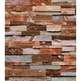 thumbnail image 1 of Rouleau de Papier Peint Ardoise Rétro Brun et Rouge, 1 of 2