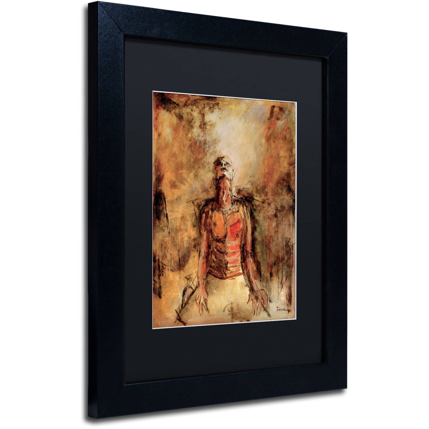 Trademark Fine Art "Totally Surrender" Canvas Art by Joarez, Black Matte, Black Frame