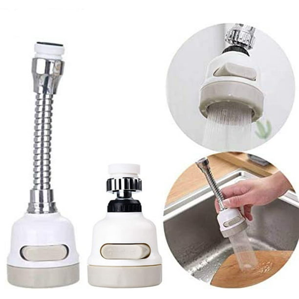 Movable Kitchen Tap Head, 360° Rotatable ABS Faucet Spray Head Tap, 3