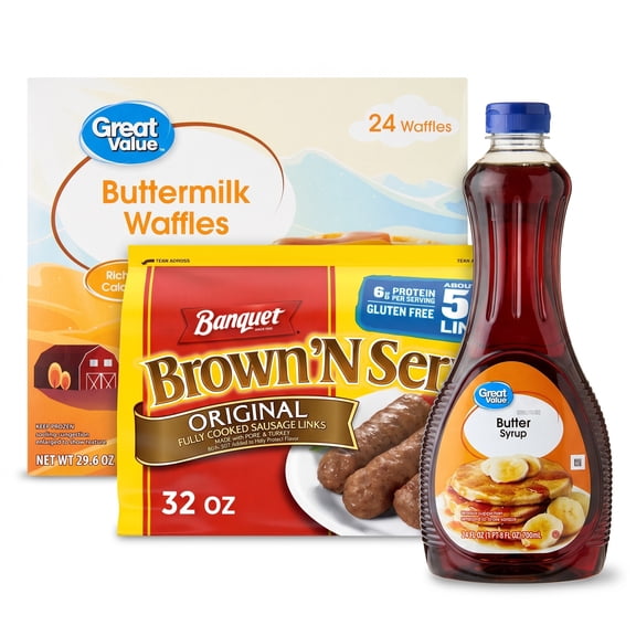 Waffle Breakfast for Dinner Family Bundle