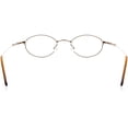 thumbnail image 3 of Optical Eyewear - Oval Shape, Metal Full Rim Frame - Prescription Eyeglasses RX, Pale Copper, 3 of 4