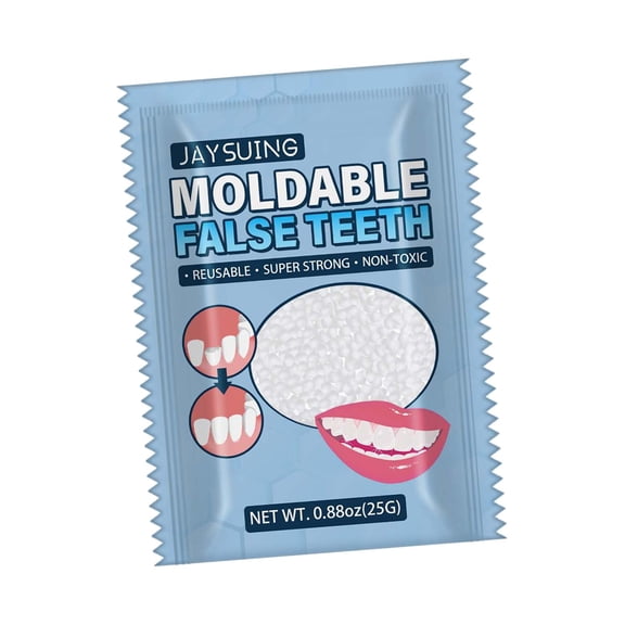 Kit de reparación de temporales de 20G, herramienta de reparación de temporales, dentadura postiza moldeable, de relleno de