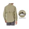 thumbnail image 5 of Little Donkey Andy Men's UPF 50+ UV Protection Shirt, Long Sleeve Fishing Shirt, Breathable and Fast Dry Pale Khaki L, 5 of 6