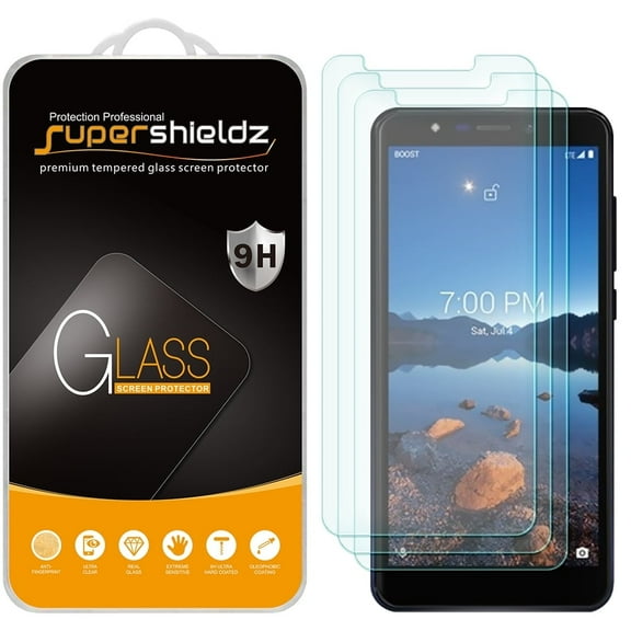 [3-Pack] Supershieldz for Wiko Ride 2 Tempered Glass Screen Protector, Anti-Scratch, Anti-Fingerprint, Bubble Free
