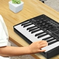 thumbnail image 3 of Midi Keyboard Controller 25 Key Portable Mini Bluetooth & USB Midi Piano, Music Production Software for Computer Recording, 3 of 5