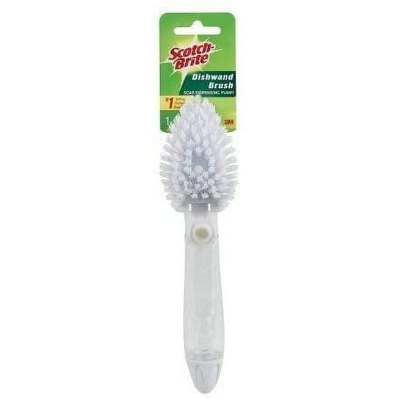 Scotch-Brite Dishwand Brush Soap Dispensing Head - Kitchen Scrub Brush - Gray