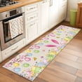 thumbnail image 2 of 2'x6' Rug Runners for Hallways Kitchen, Happy Easter Non Slip Entryway Beside Floor Carpet Runner, Spring Farmhouse Bunny Eggs Flower Beige Washable Laundry Room Bedroom Throw Rugs Mat for Family Pet, 2 of 8