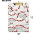 thumbnail image 3 of Coolnut Baseball Clipboard, Acrylic Standard A4 Letter Size Clip Board with Low Profile Clip for Office, Classroom, Doctor, Nurse and Teacher, 12.5"x9", 3 of 7