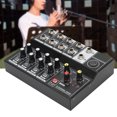 thumbnail image 4 of LHCER Portable Sound Mixer,Q48 Portable 8‑Channel Stereo Audio Sound Mixer Karaoke Microphone Amplifier Console,Sound Mixer, 4 of 8