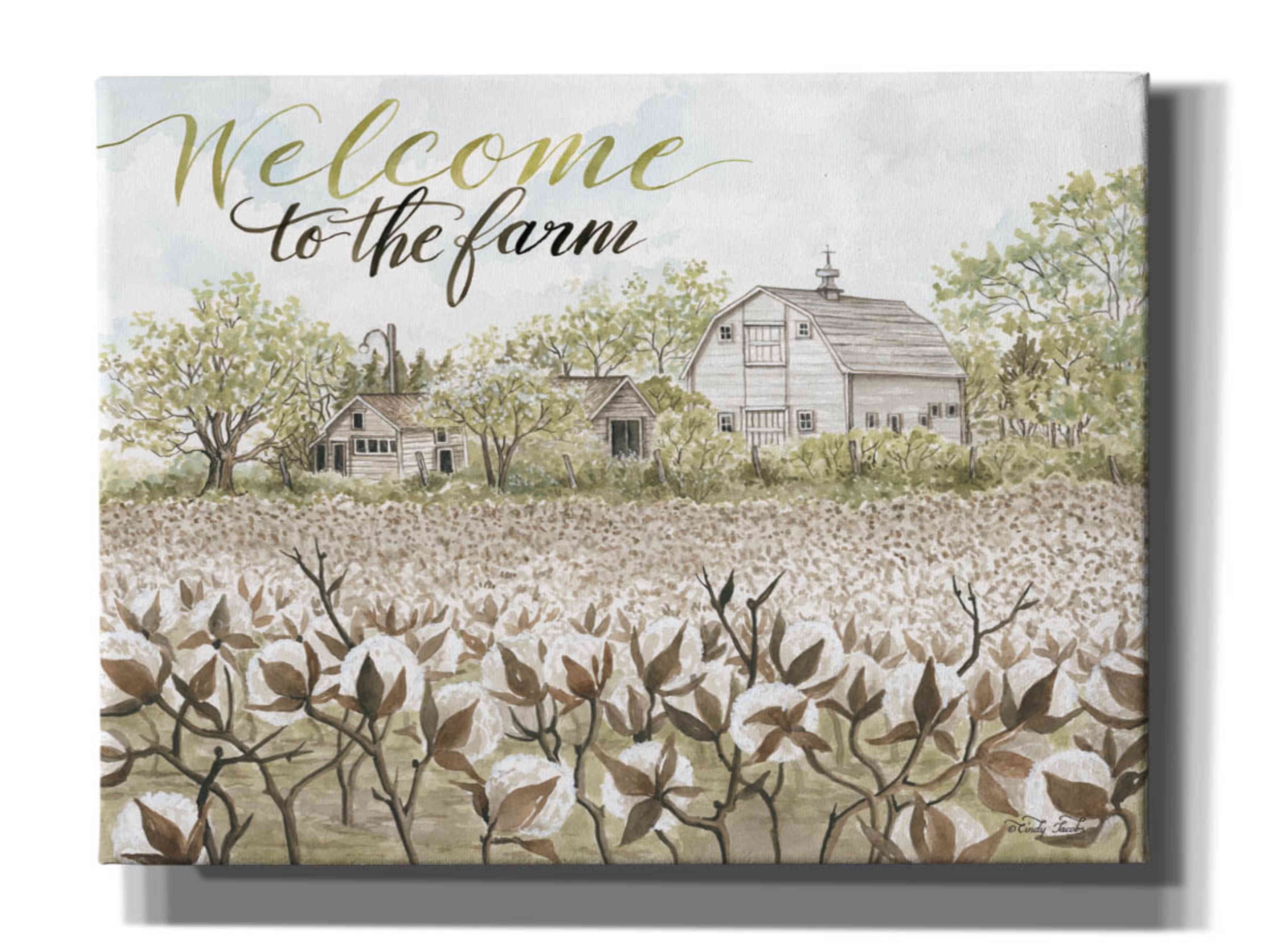 Epic Graffiti 'Welcome to the Farm' by Cindy Jacobs, Canvas Wall Art ...
