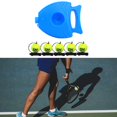 thumbnail image 1 of Reboteador de tenis, pelotas de entrenamiento con cuerda, equipo de práctica individual, herramienta de autoentrenamiento portátil para de Entrenador y 5 Balones Macarena Entrenador de tenis, 1 of 8