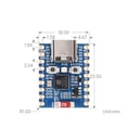 thumbnail image 3 of 2X ESP32 C6 Zero Development Board WiFi 6 ESP32 Mini Module Dual Processor Supports 2.4GHz WiFi Bluetooth LE Module,2 x Development Board,Blue, 3 of 8