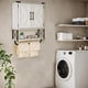 thumbnail image 5 of Gabinete de Baño de 3 Niveles, Armario de Pared para Baño (Blanco), 5 of 8