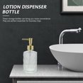 thumbnail image 2 of MasteelfCA Delicate Glass Bottle Hand Soap Press Bottle Shampoo Dispenser Bottle 400ml, 2 of 7