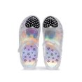 thumbnail image 2 of Leeye Girls' Glitter Jelly Mary Jane Shoes, Flat Heel, Medium Width, Perfer for Playdate Beach Trip & Summer Adventures, White, 3.5-4 Years (Toddler Girls'), 2 of 6
