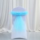 thumbnail image 3 of Fancy Chair Cover Sashes with Flower Bows for Wedding Party (Pack of 6), 3 of 8