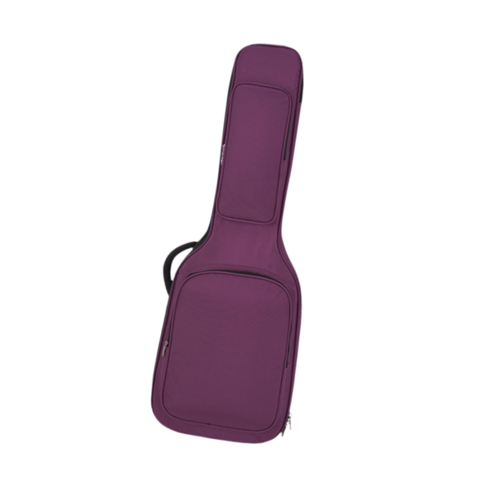 LeeQinersw Thickened Electric Guitar Bag, Acoustic Guitar Bag, Oxford Cloth Portable Guitar purple